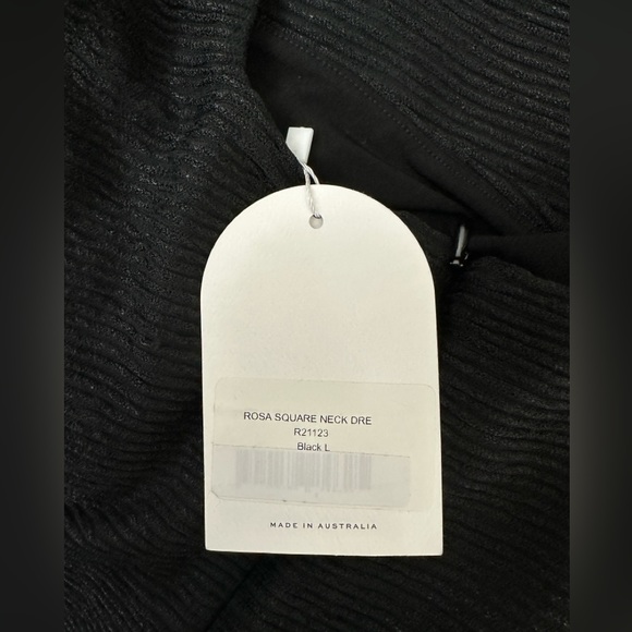 REVOLVE BY RUMER - ROSA BLACK SQUARE NECK MINI DRESS SIDE CUTOUTS RIBBED FABRIC - Picture 13 of 13